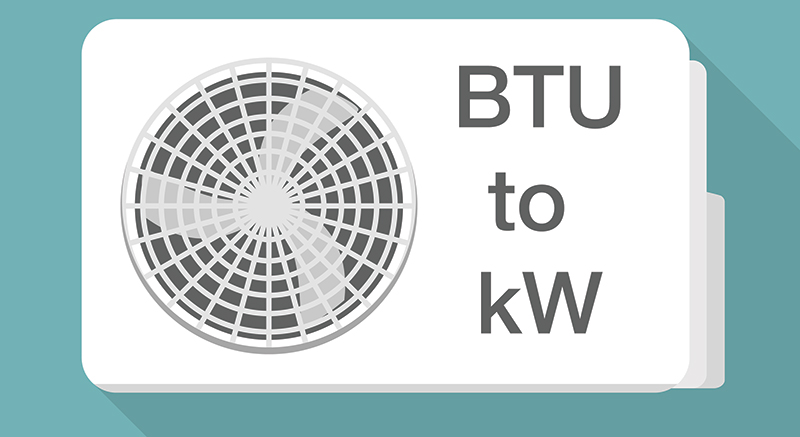 How many kW does an air conditioner use?