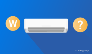 How many kW does an air conditioner use?